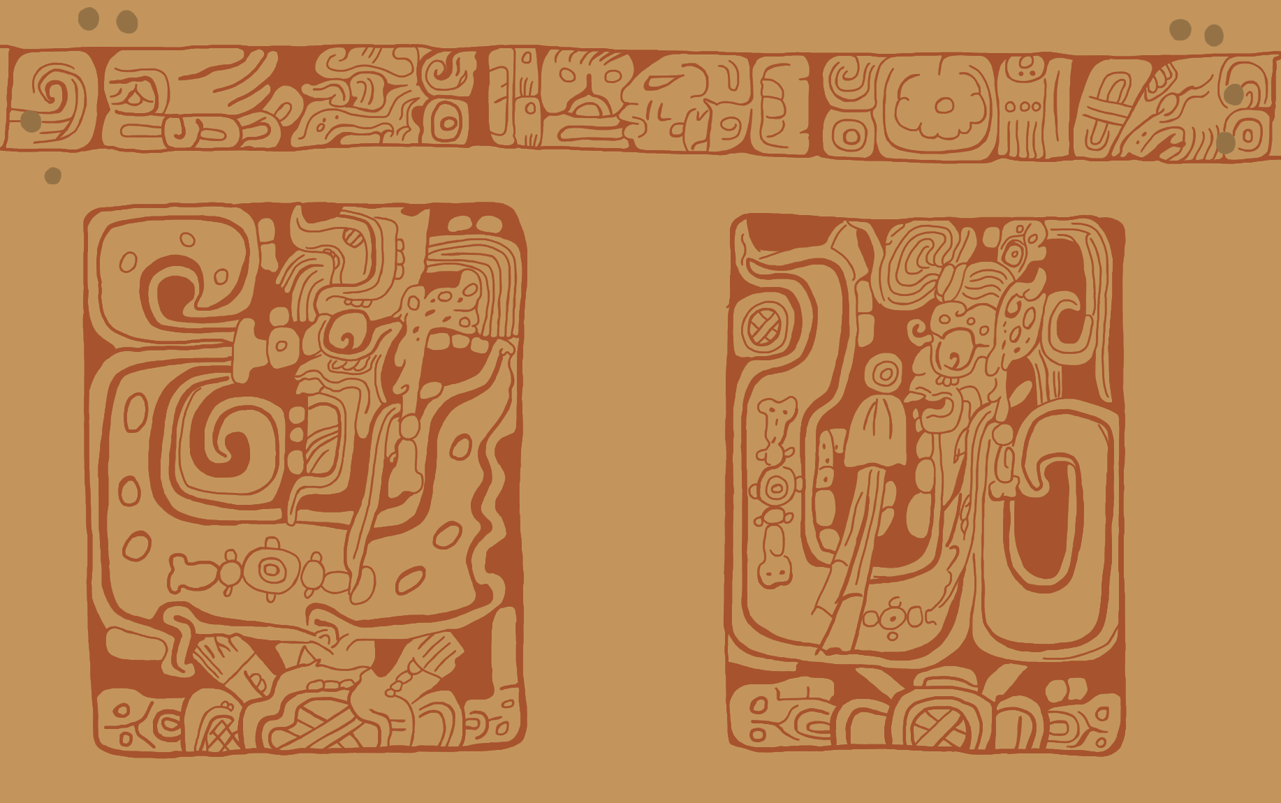 K5053: An Incised Vessel with the Pax God and Jaguar War God